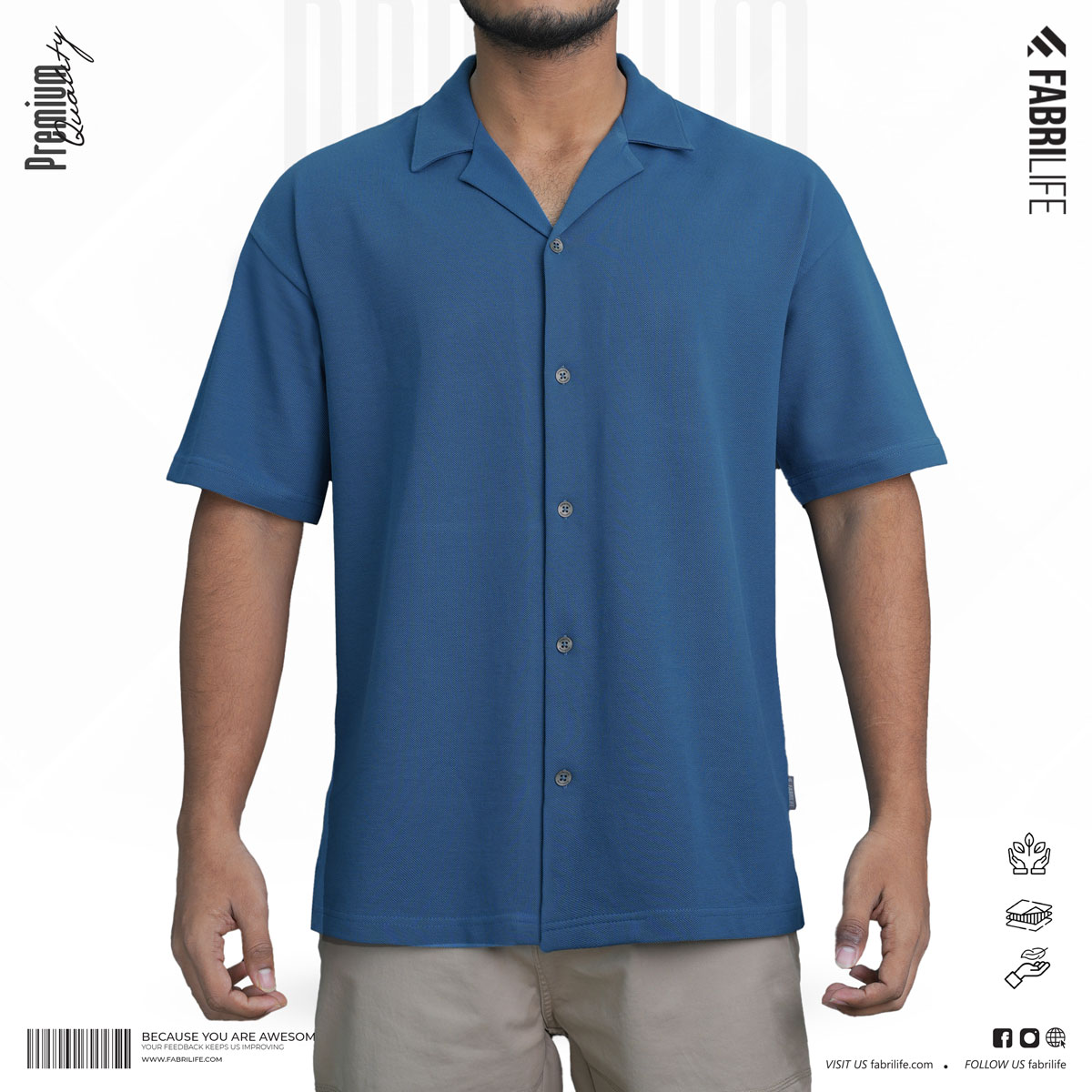 Premium Cuban Shirt - Stellar