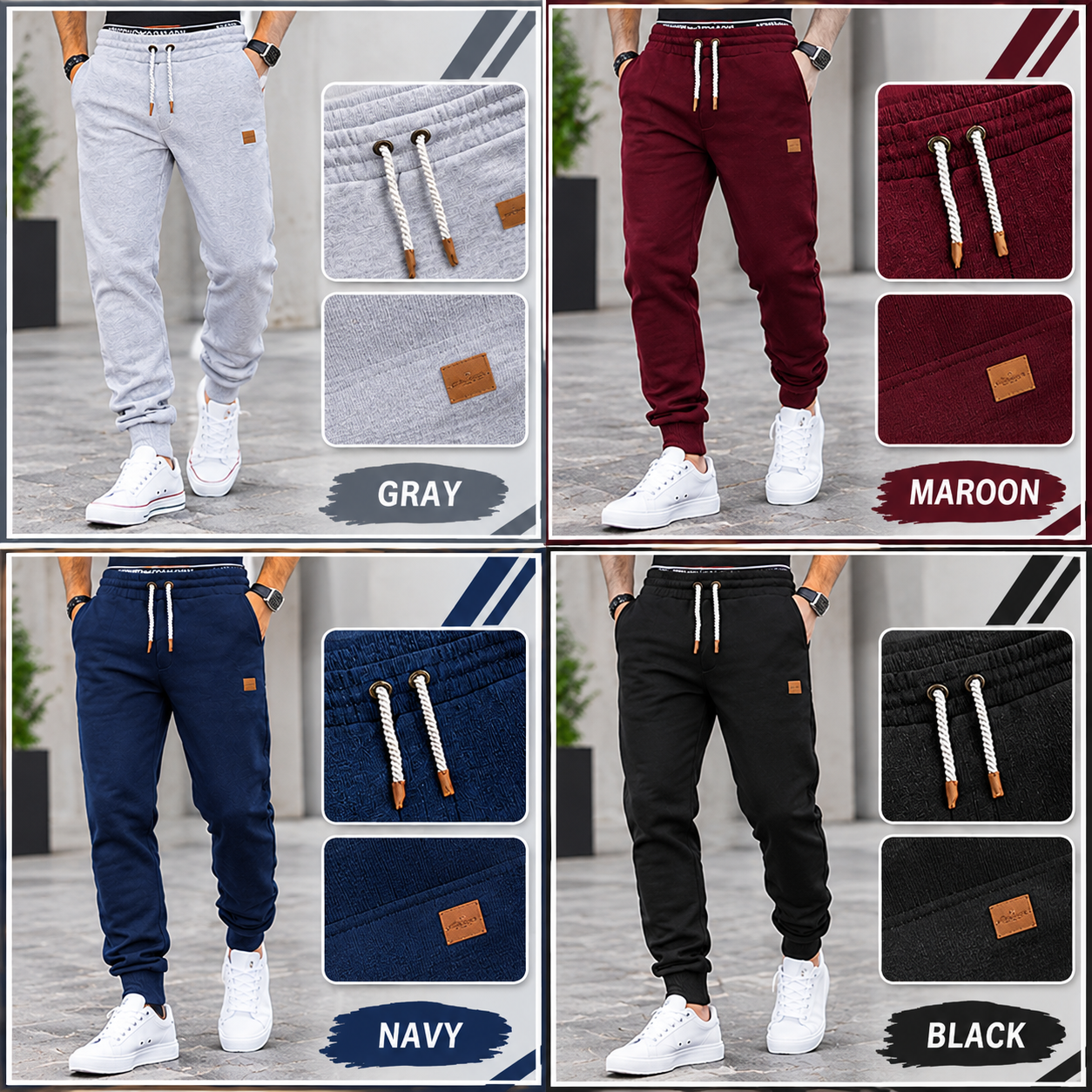 Men's Paneled Training Track Pants – Athletic Performance Joggers